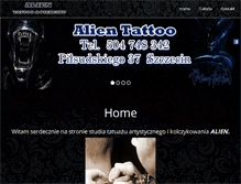 Tablet Screenshot of alientattoo.pl